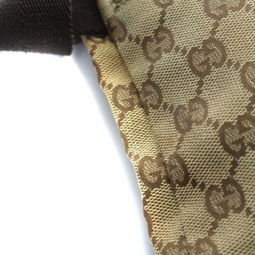 Gucci 28566 Body Bag Shoulder Bag Diagonal Logo GG Canvas Leather Brown - GY11