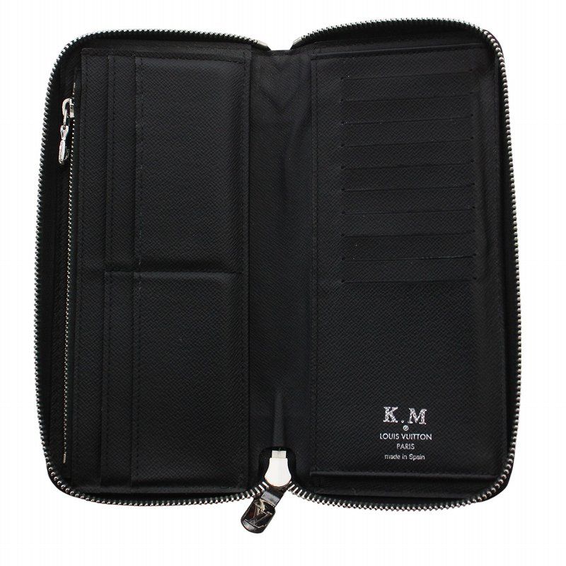 Louis Vuitton Damier Graphite Pixel Zippy Wallet Vertical Long Wallet Round