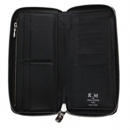 Louis Vuitton Damier Graphite Pixel Zippy Wallet Vertical Long Wallet Round