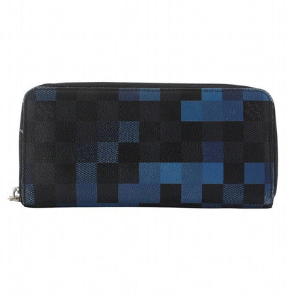 Louis Vuitton Damier Graphite Pixel Zippy Wallet Vertical Long Wallet Round