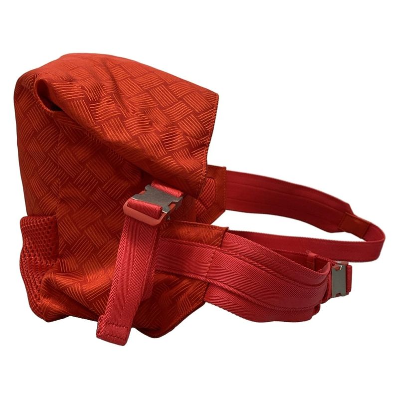 Bottega Veneta Intreccio Illusion 652076 Red Waist Pouch