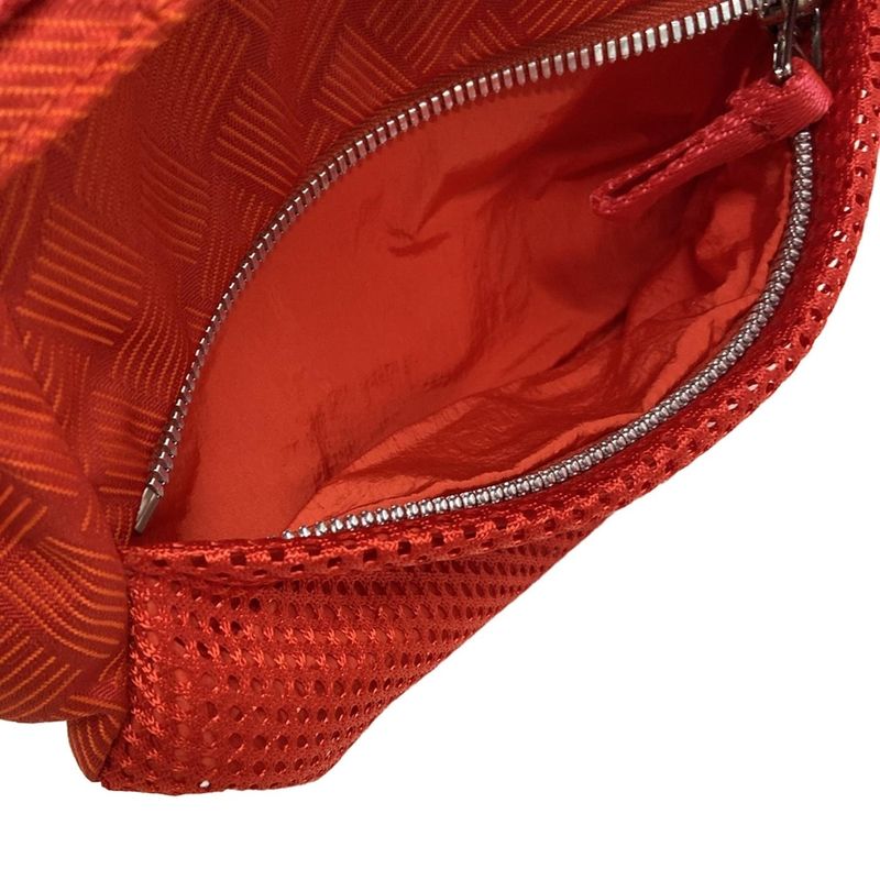 Bottega Veneta Intreccio Illusion 652076 Red Waist Pouch