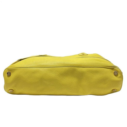 Celine Shoulder Bag - Yellow Leather