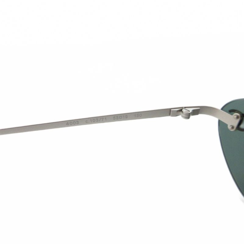 Chanel 4003 Sunglasses Oval Rimless Coco Mark 53 Mouth 19 130 Dark Green C.103