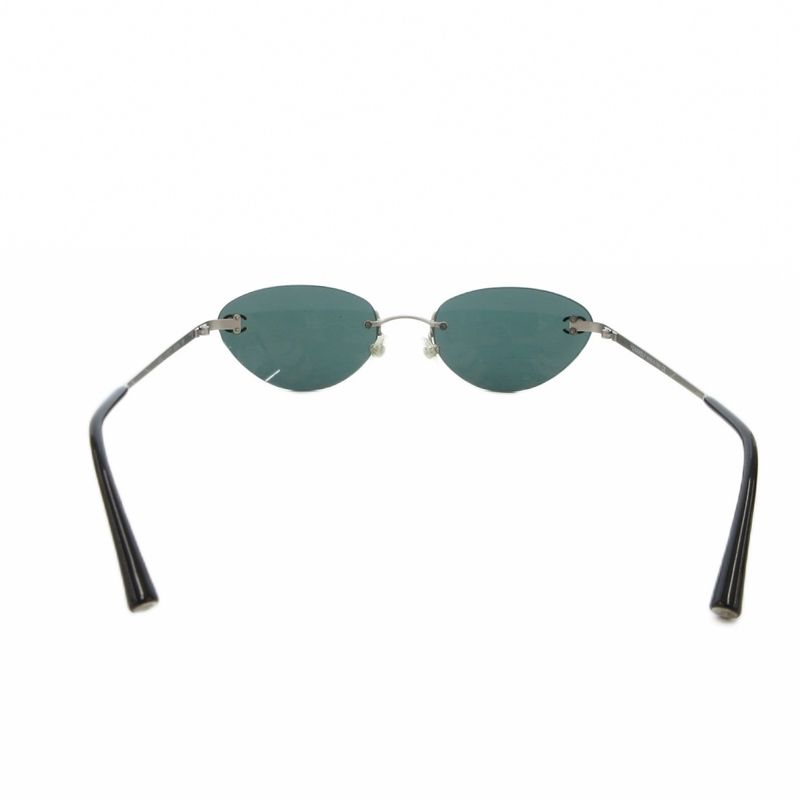 Chanel 4003 Sunglasses Oval Rimless Coco Mark 53 Mouth 19 130 Dark Green C.103