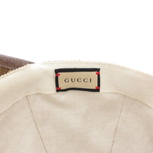 Gucci Jumbo GG Canvas Baseball Cap Baseball Cap Hat L 58cm (22.83in) Beige