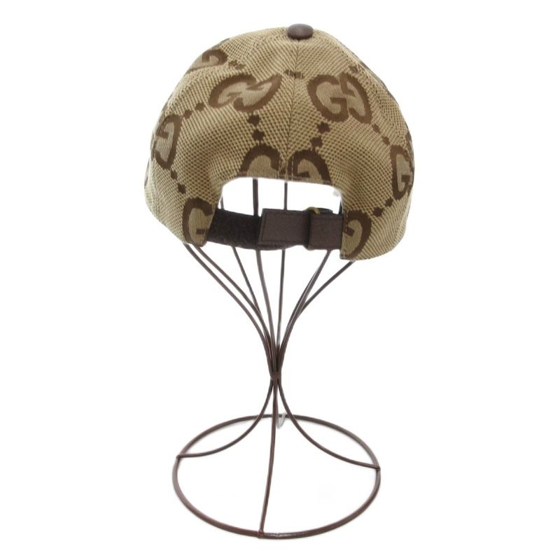 Gucci Jumbo GG Canvas Baseball Cap Baseball Cap Hat L 58cm (22.83in) Beige