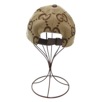 Gucci Jumbo GG Canvas Baseball Cap Baseball Cap Hat L 58cm (22.83in) Beige