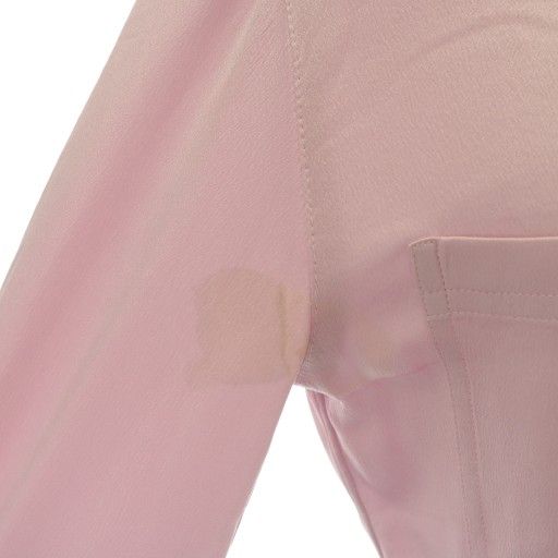 Chanel Shirt Blouse 100% Silk Long Sleeves Coco Mark Coco Button Pink XZ - GY18