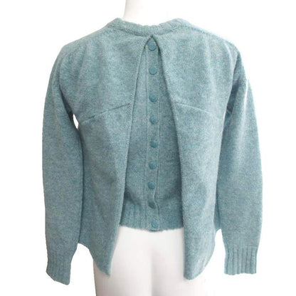 Balenciaga 03AW Nicolas Period Modified Design Knit Sweater Open Back Wool Long