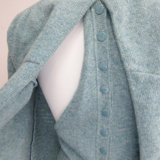 Balenciaga 03AW Nicolas Period Modified Design Knit Sweater Open Back Wool Long