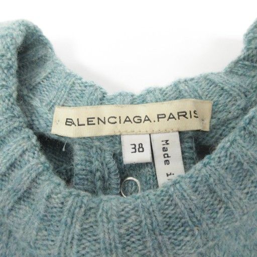 Balenciaga 03AW Nicolas Period Modified Design Knit Sweater Open Back Wool Long