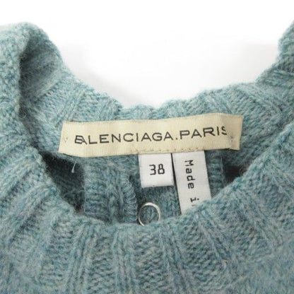 Balenciaga 03AW Nicolas Period Modified Design Knit Sweater Open Back Wool Long