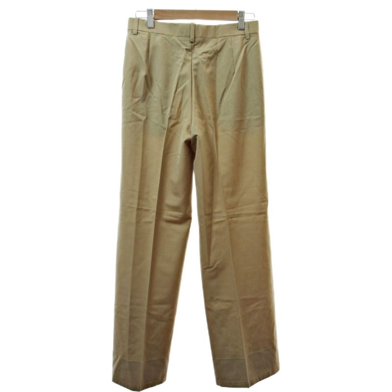 Yves Saint Laurent YVES Saint Laurent Wool Pants Slacks 73 Beige 1118 Ibo84