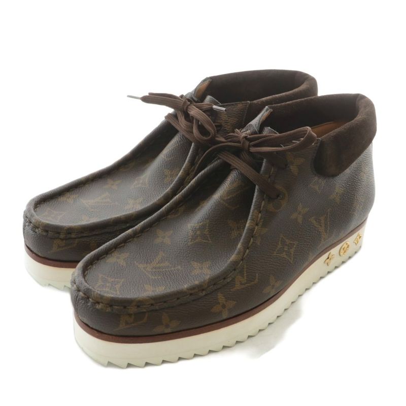 Louis Vuitton X NIGO Monogram LV Mod Line Chukka Boots Ankle Boots PVC Leather