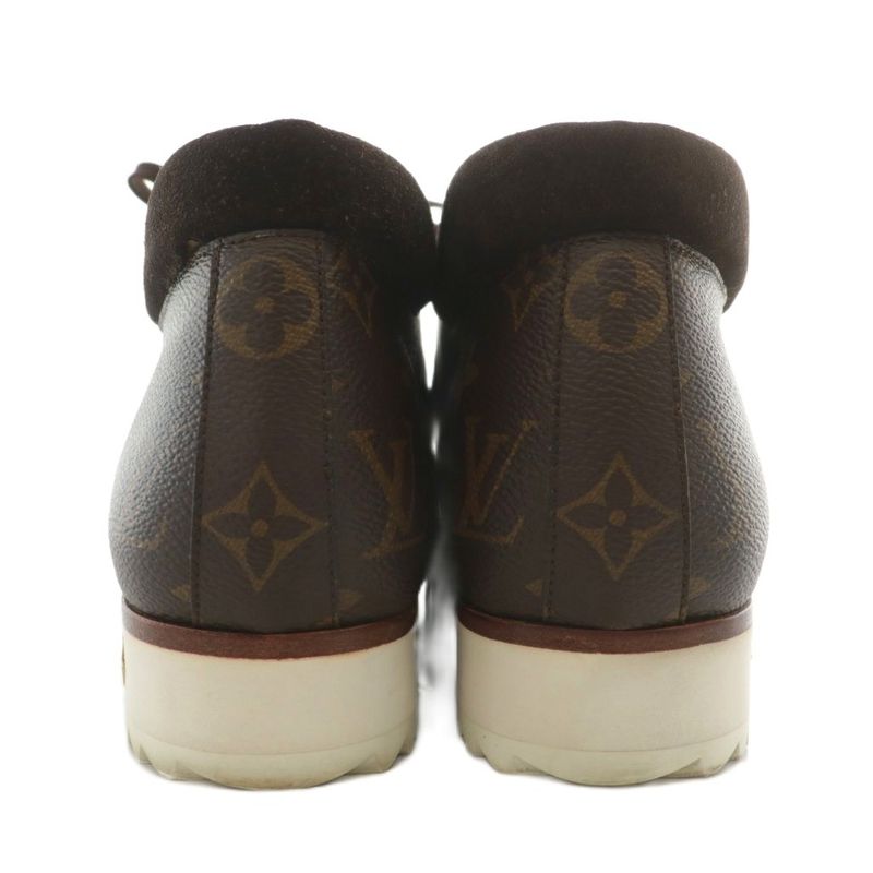 Louis Vuitton X NIGO Monogram LV Mod Line Chukka Boots Ankle Boots PVC Leather