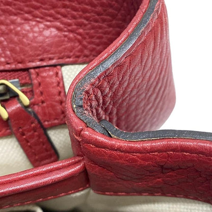 Gucci Shoulder Bag GG Marmont 401173 Red Leather