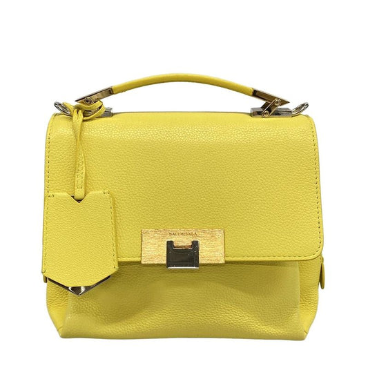 Balenciaga Rudis 391571 Yellow Leather Handbag