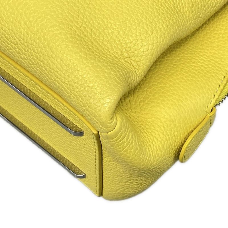 Balenciaga Rudis 391571 Yellow Leather Handbag