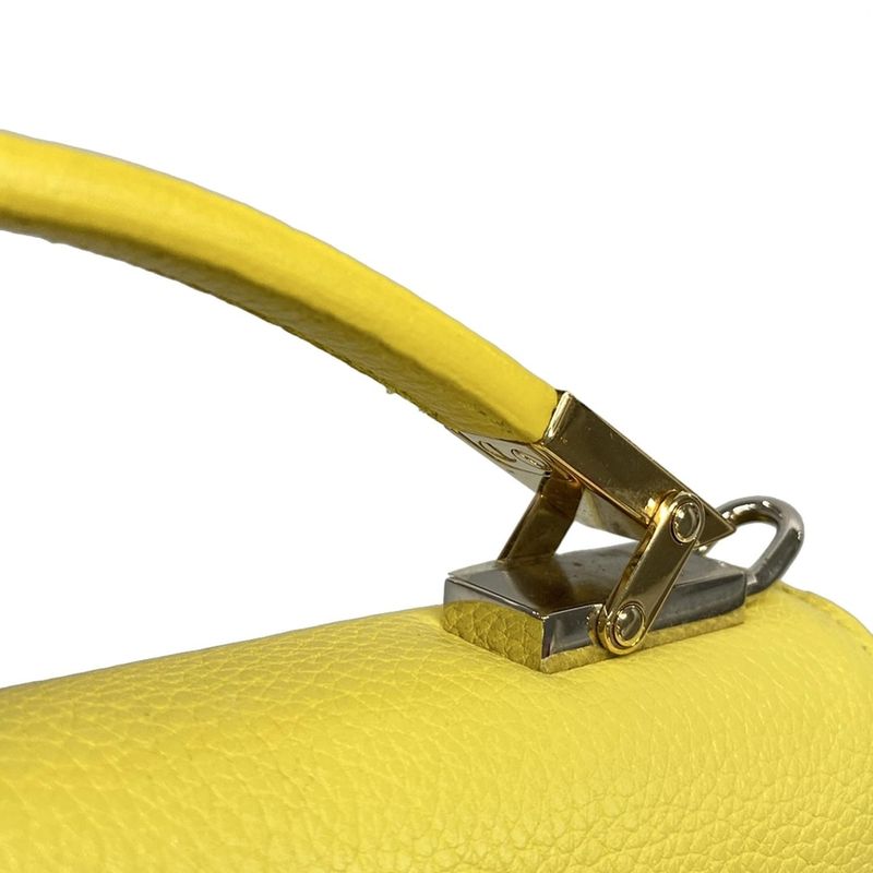 Balenciaga Rudis 391571 Yellow Leather Handbag