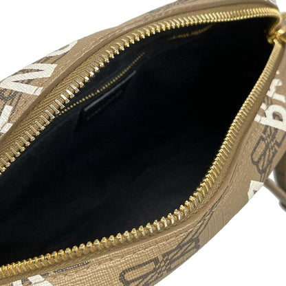 Balenciaga Shoulder Bag Bbmonogram Camera Bag 702701 Beige Dark Brown And White