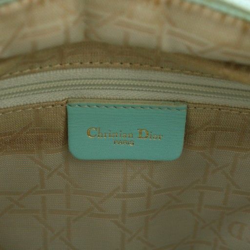 Christian DIOR Lady Dior LADY DIOR Cannage Handbag Nylon Quilted Logo Charm