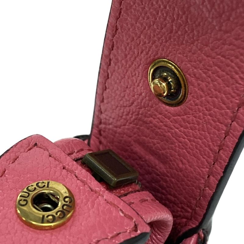 Gucci Handbag Aphrodite 739076 Pink Mini Bag Leather