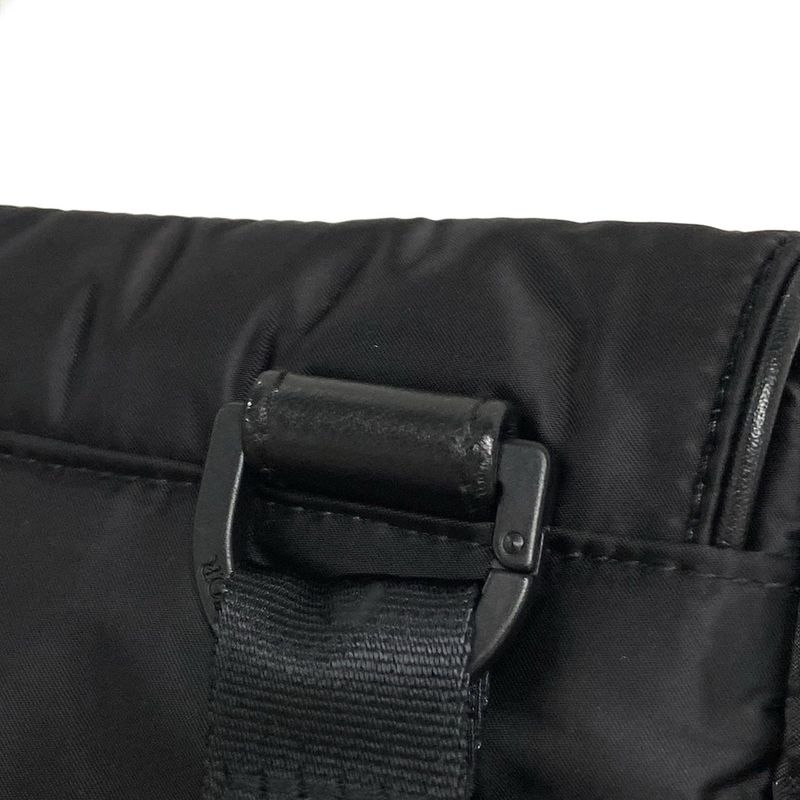 DIOR Christian Dior Shoulder Bag Saddle Bag Black Mini Bag Leather