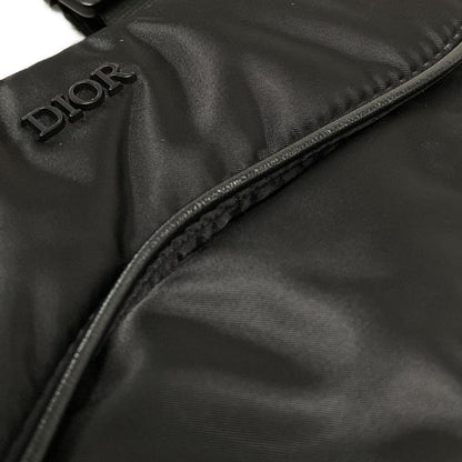 DIOR Christian Dior Shoulder Bag Saddle Bag Black Mini Bag Leather