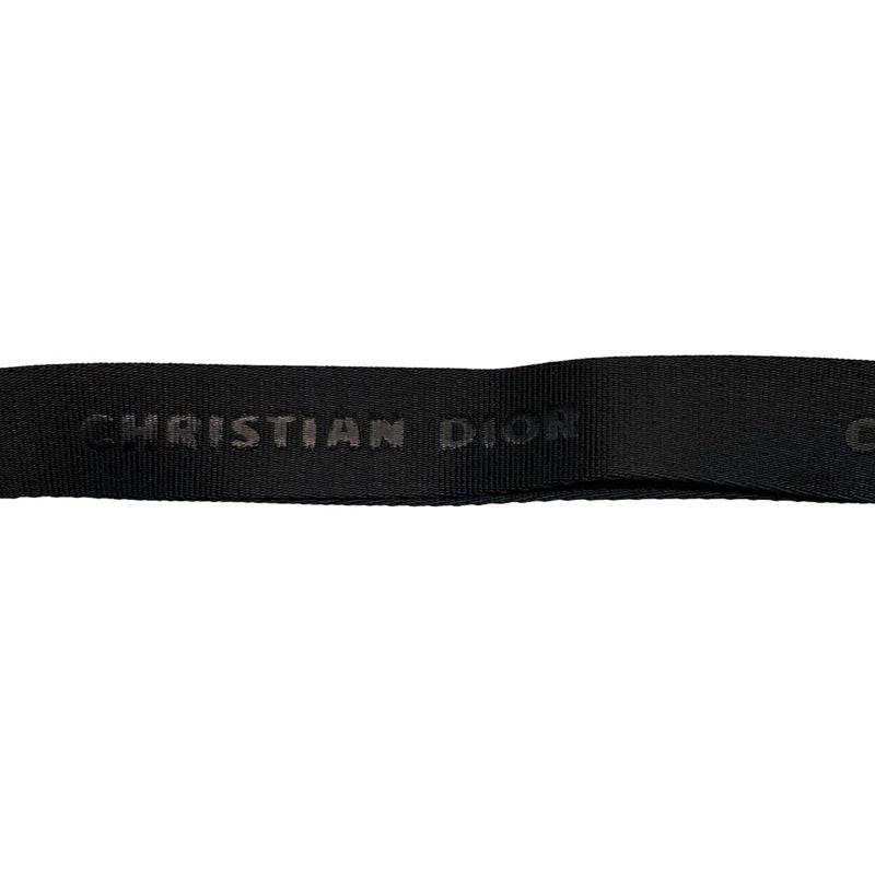 DIOR Christian Dior Shoulder Bag Saddle Bag Black Mini Bag Leather