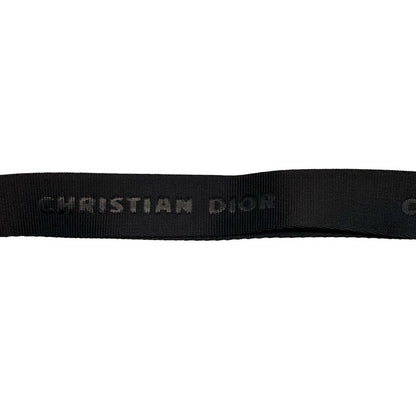 DIOR Christian Dior Shoulder Bag Saddle Bag Black Mini Bag Leather