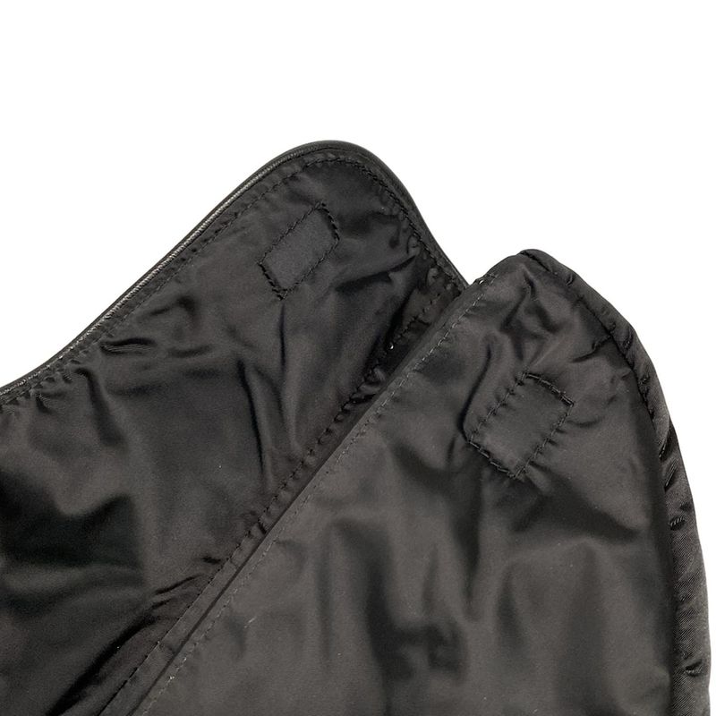 DIOR Christian Dior Shoulder Bag Saddle Bag Black Mini Bag Leather