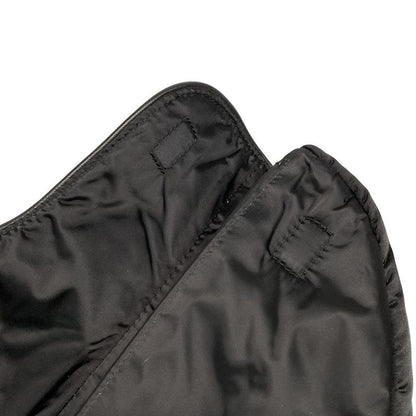 DIOR Christian Dior Shoulder Bag Saddle Bag Black Mini Bag Leather