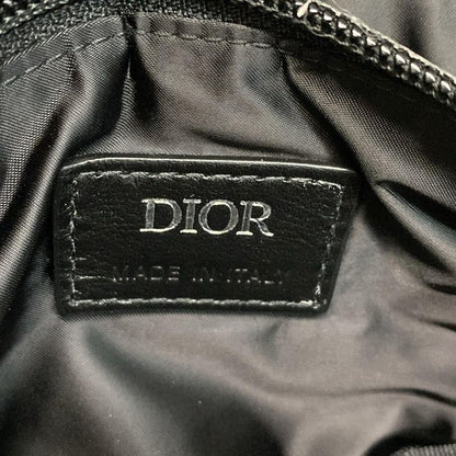 DIOR Christian Dior Shoulder Bag Saddle Bag Black Mini Bag Leather