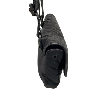 DIOR Christian Dior Shoulder Bag Saddle Bag Black Mini Bag Leather