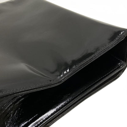 Chanel Handbag - Black Coco Mark Chain Handle Silver Hardware Leather