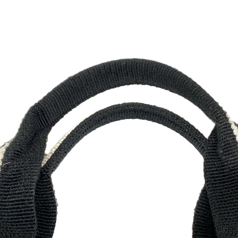 Chanel Handbag Old Travel Line Black And White Silver Hardware