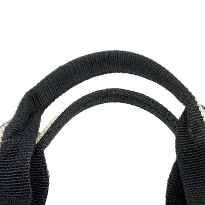 Chanel Handbag Old Travel Line Black And White Silver Hardware