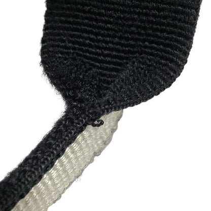 Chanel Handbag Old Travel Line Black And White Silver Hardware