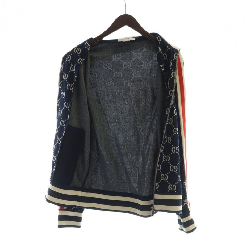 Gucci GG Jacquard Cotton Jacket Track Jacket 496919 X9v05 Long Sleeves Zip Up