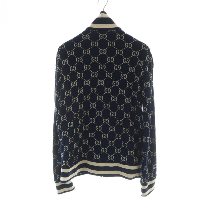 Gucci GG Jacquard Cotton Jacket Track Jacket 496919 X9v05 Long Sleeves Zip Up