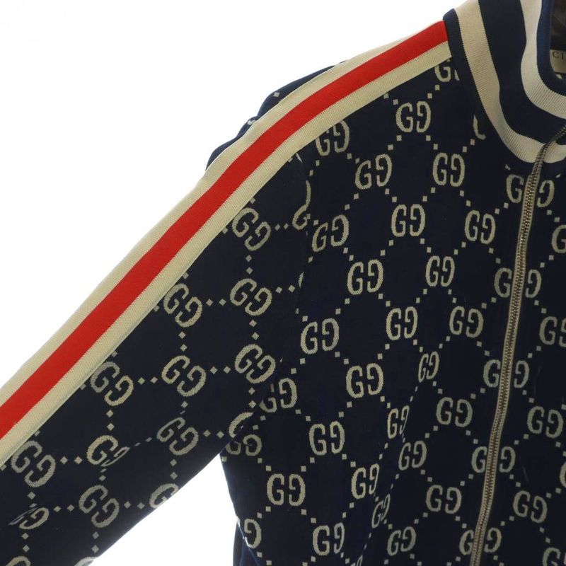 Gucci GG Jacquard Cotton Jacket Track Jacket 496919 X9v05 Long Sleeves Zip Up