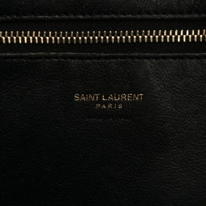 Saint Laurent Paris Baby Cabas Handbag Shoulder 2WAY Leather YSL Logo Gold