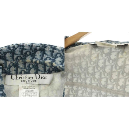 Christian DIOR Boutique Trotter Denim Jacket G Jean Jeans Oblique Logo Total