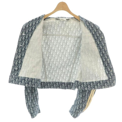 Christian DIOR Boutique Trotter Denim Jacket G Jean Jeans Oblique Logo Total