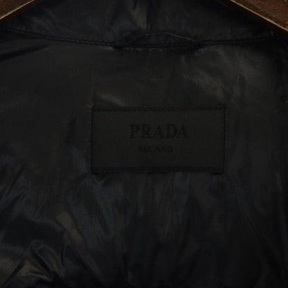 Prada Sgj258 Down Jacket Zip Up Triangle Plate Logo 46 M Black - GY18 MQ