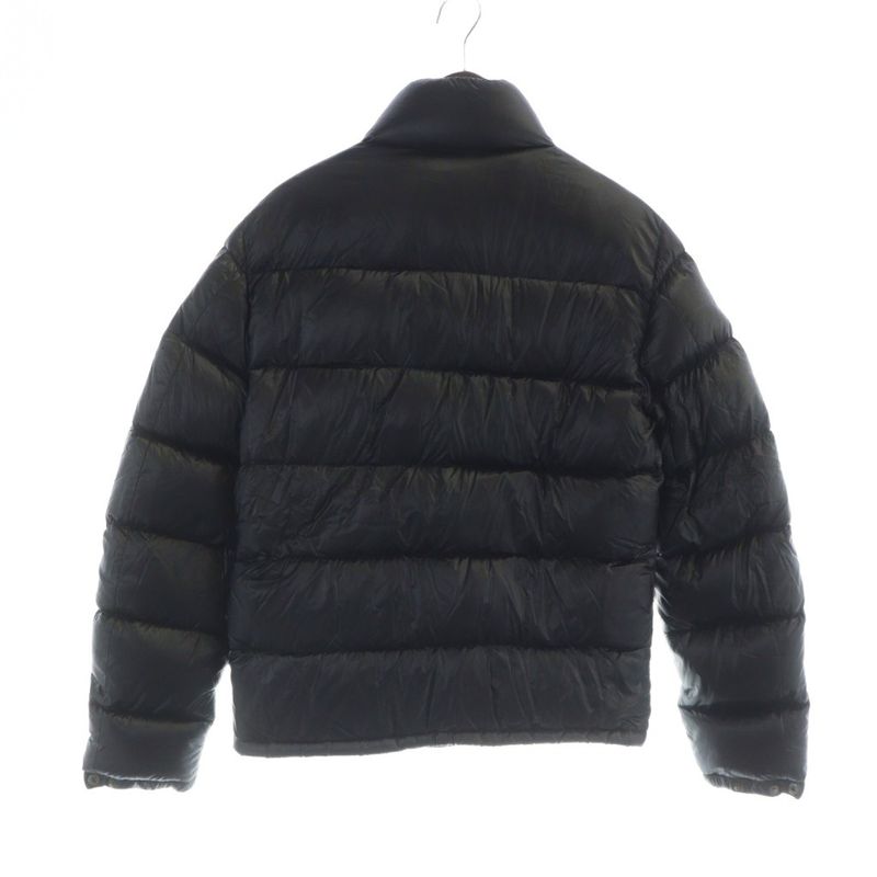 Prada Sgj258 Down Jacket Zip Up Triangle Plate Logo 46 M Black - GY18 MQ