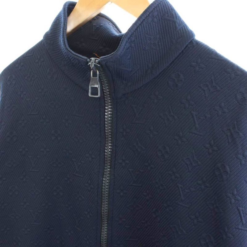 Louis Vuitton 22AW Monogram Jacquard Full Zip Track Over Jacket Rm222q XHM
