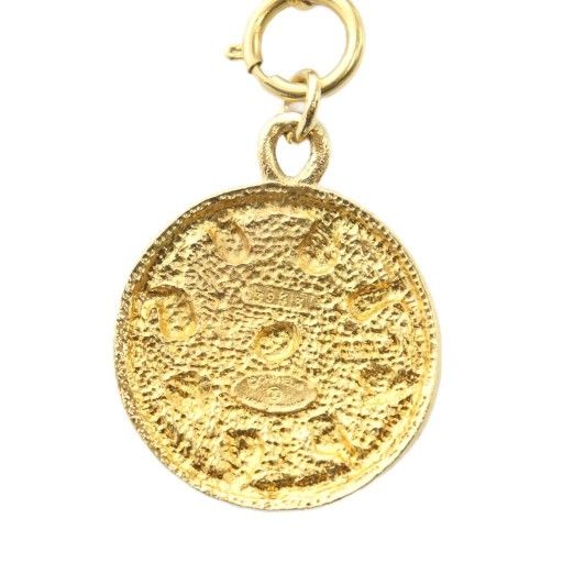 Chanel Vintage Necklace Coco Mark Medal Medallion Pendant Chain Belt Accessories