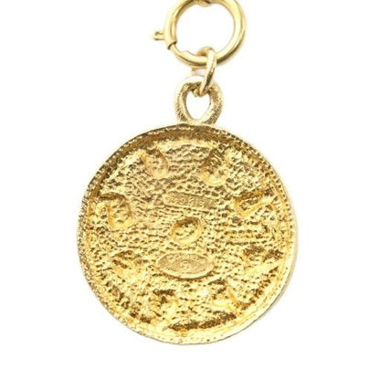 Chanel Vintage Necklace Coco Mark Medal Medallion Pendant Chain Belt Accessories